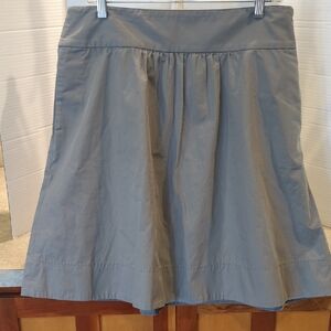 J. Crew Gray A-Line Pleated Skirt Knee-Length Casual. Size 12